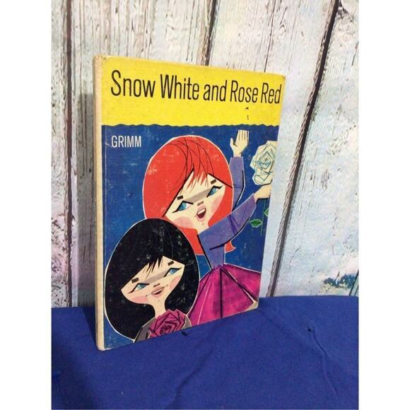 1966 Snow White and Rose Red Grimm Book First Printing By Maxine S. Morris - Picture 12 of 14